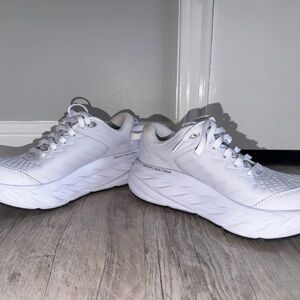 Hoka One One All-White Running Shoes